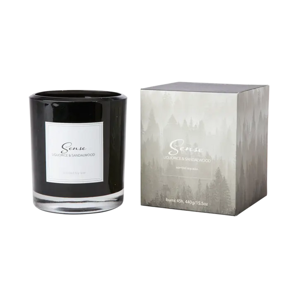 SENSE Scented candle Liquorice & sandalwood, Black